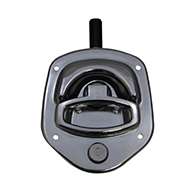 Guardian® compression latch, single point, chrome plated, mounting holes. Left hand.