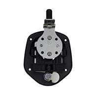Guardian® compression latch, single point, black powder coat, mounting holes. Right hand.