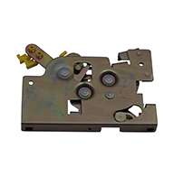 Rotary Latch controller with plate, right hand. Zinc plated. Kit includes cable clip and cotter pin.