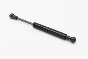 6mm rod diameter with plastic end fittings with a 3.5" stroke, 12" overall length, 8.5" compressed length and a force range from 10-90lbs (black powdercoat finish)